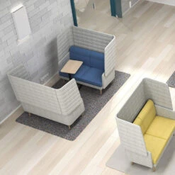 ARCIPELAGO Sofa | 1-Sitzer, Hohe Rückenlehne, Bezugsstoffe BERTA / SYNERGY -Möbel Pro Verkauf 1 Sitzer Sessel ARCIPELAGO mit Sichtschutz 11