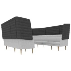 ARCIPELAGO Sofa | 10-Sitzer, Curved, Hohe Rückenlehne, Bezugsstoffe BERTA / SYNERGY -Möbel Pro Verkauf 10 Sitzer Curved Sofa Sessel ARCIPELAGO mit hoher Rueckenlehne 1