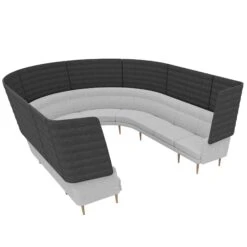 ARCIPELAGO Sofa | 10-Sitzer, Curved, Hohe Rückenlehne, Bezugsstoffe BERTA / SYNERGY