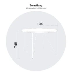 AIR Besprechungstisch | Rund, Ø 1200 Mm (4 Personen), Ahorn -Möbel Pro Verkauf AIR Besprechungstisch Rund 1200 mm Ahorn Meetingtisch Esstisch Arbeitstisch Coworking Homeoffice 15