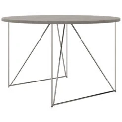 AIR Besprechungstisch | Rund, Ø 1200 Mm (4 Personen), Nordeiche Grau