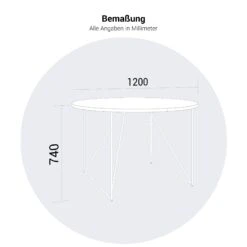 AIR Besprechungstisch | Rund, Ø 1200 Mm (4 Personen), Nordeiche Grau -Möbel Pro Verkauf AIR Besprechungstisch Rund 1200 mm Nordeiche grau Gestellfarbe waehlbar Meetingtisch Esstisch Arbeitstisch Coworking Homeoffice 16