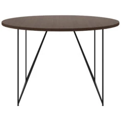 AIR Besprechungstisch | Rund, Ø 1200 Mm (4 Personen), Nussbaum -Möbel Pro Verkauf AIR Besprechungstisch Rund 1200 mm Nussbaum Gestellfarbe waehlbar Meetingtisch Esstisch Arbeitstisch Coworking Homeoffice 1