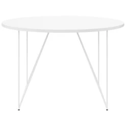 AIR Besprechungstisch | Rund, Ø 1200 Mm (4 Personen), Weiß -Möbel Pro Verkauf AIR Besprechungstisch Rund 1200 mm Weiss Gestellfarbe waehlbar Meetingtisch Esstisch Arbeitstisch Coworking Homeoffice 2