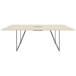 AIR Konferenztisch | Elektrifiziert, 2200 X 1300 Mm, Ahorn -Möbel Pro Verkauf AIR Konferenztisch Elektrifiziert 2200 x 1300 mm Ahorn Tisch Buerotisch Arbeitsplatz Architektentisch Homeofficetisch Coworking 6