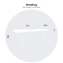 AIR Konferenztisch | Elektrifiziert, 2200 X 1300 Mm, Cubanitgrau -Möbel Pro Verkauf AIR Konferenztisch Elektrifiziert 2200 x 1300 mm Cubanitgrau Tisch Buerotisch Arbeitsplatz Architektentisch Homeofficetisch Coworking 23
