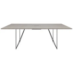 AIR Konferenztisch | Elektrifiziert, 2200 X 1300 Mm, Nordeiche Grau -Möbel Pro Verkauf AIR Konferenztisch Elektrifiziert 2200 x 1300 mm Nordeiche grau Tisch Buerotisch Arbeitsplatz Architektentisch Homeofficetisch Coworking 7
