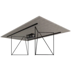 AIR Konferenztisch | Elektrifiziert, 2200 X 1300 Mm, Nordeiche Grau -Möbel Pro Verkauf AIR Konferenztisch Elektrifiziert 2200 x 1300 mm Nordeiche grau Tisch Buerotisch Arbeitsplatz Architektentisch Homeofficetisch Coworking 8