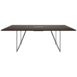 AIR Konferenztisch | Elektrifiziert, 2200 X 1300 Mm, Nussbaum -Möbel Pro Verkauf AIR Konferenztisch Elektrifiziert 2200 x 1300 mm Nussbaum Tisch Buerotisch Arbeitsplatz Architektentisch Homeofficetisch Coworking 6