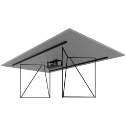 AIR Konferenztisch | Elektrifiziert, 2200 X 1300 Mm, Perlgrau -Möbel Pro Verkauf AIR Konferenztisch Elektrifiziert 2200 x 1300 mm Perlgrau Tisch Buerotisch Arbeitsplatz Architektentisch Homeofficetisch Coworking 7