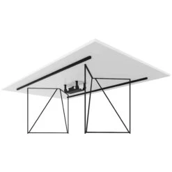 AIR Konferenztisch | Elektrifiziert, 2200 X 1300 Mm, Weiß -Möbel Pro Verkauf AIR Konferenztisch Elektrifiziert 2200 x 1300 mm Weiss Tisch Buerotisch Arbeitsplatz Architektentisch Homeofficetisch Coworking 8