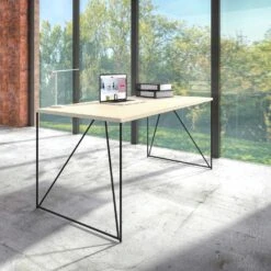 AIR Schreibtisch | 1600 - 1800 Mm, Nordeiche Grau -Möbel Pro Verkauf AIR Schreibtisch 1600 x 800 mm Nordeiche grau Tisch Buerotisch Arbeitsplatz Architektentisch Homeofficetisch Coworking 25