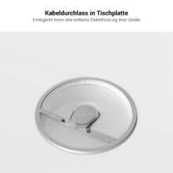 AIR Schreibtisch | 1600 - 1800 Mm, Rechnerfach, Nordeiche Grau -Möbel Pro Verkauf AIR Schreibtisch Rechnerfach Nordeiche grau Groesse und Farbe waehlbar Tisch Buerotisch Arbeitsplatz Architektentisch Homeofficetisch Coworking Gamingtisch 5