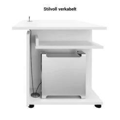 AIR Schreibtisch | 1600 - 1800 Mm, Rechnerfach, Sandesche -Möbel Pro Verkauf AIR Schreibtisch Rechnerfach Sandesche Groesse und Farbe waehlbar Tisch Buerotisch Arbeitsplatz Architektentisch Homeofficetisch Coworking Gamingtisch 1
