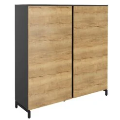 ART Garderobenschrank | 4 OH, 1600 X 1760 Mm, Wildeiche-Anthrazit