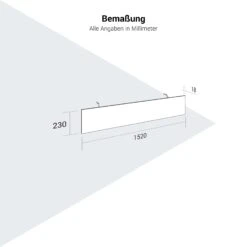 ART Knieraumblende | 1520 X 230 Mm, Wildeiche -Möbel Pro Verkauf ART Knieraumblende 152 x 23 cm Wildeiche aktenschrank stylisch 3