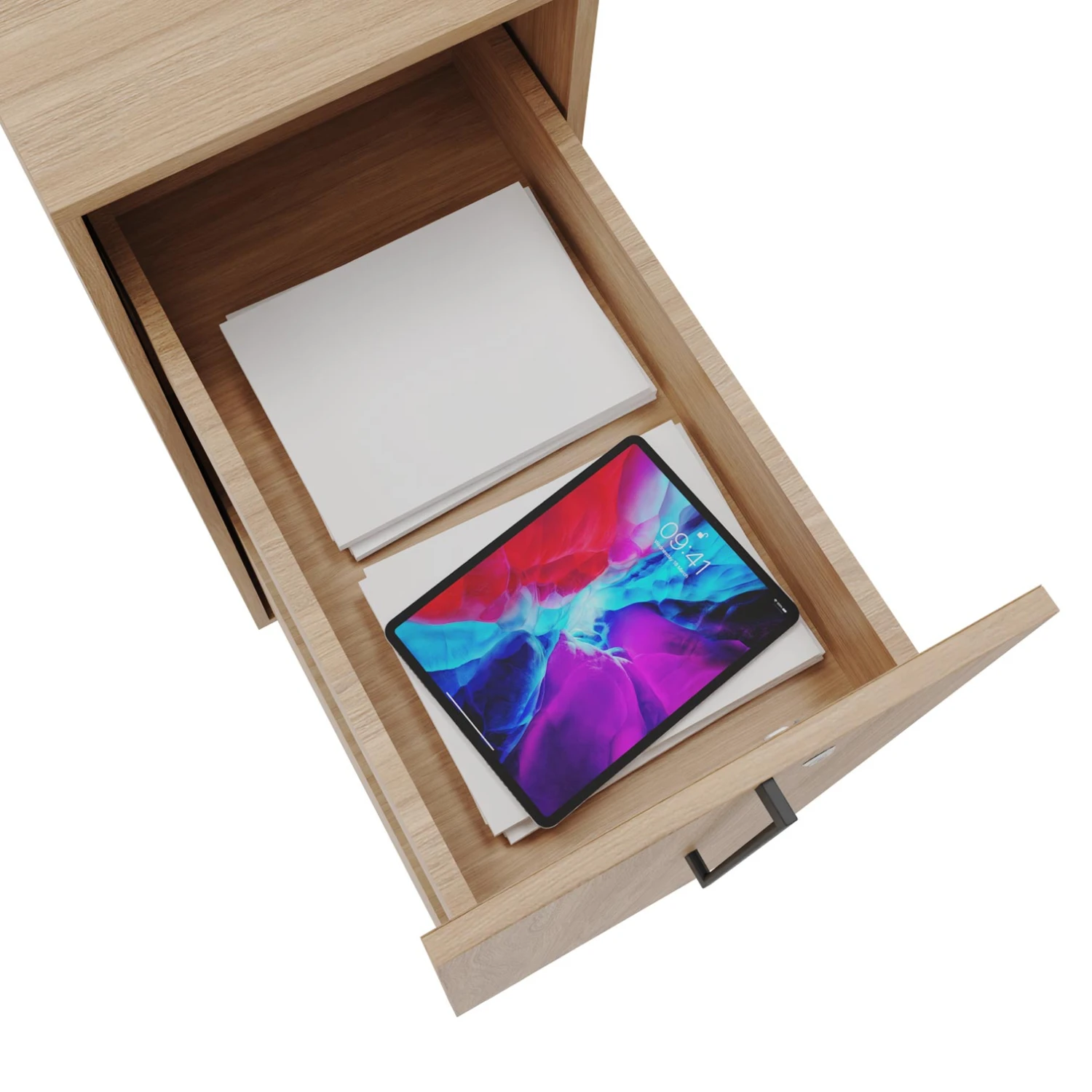 BOXI Apothekerschrank | 3 Schubfächer, 420 X 800 Mm, Bernsteineiche 6 BOXI Apothekerschrank | 3 Schubfächer, 420 X 800 Mm, Bernsteineiche – Bild 4