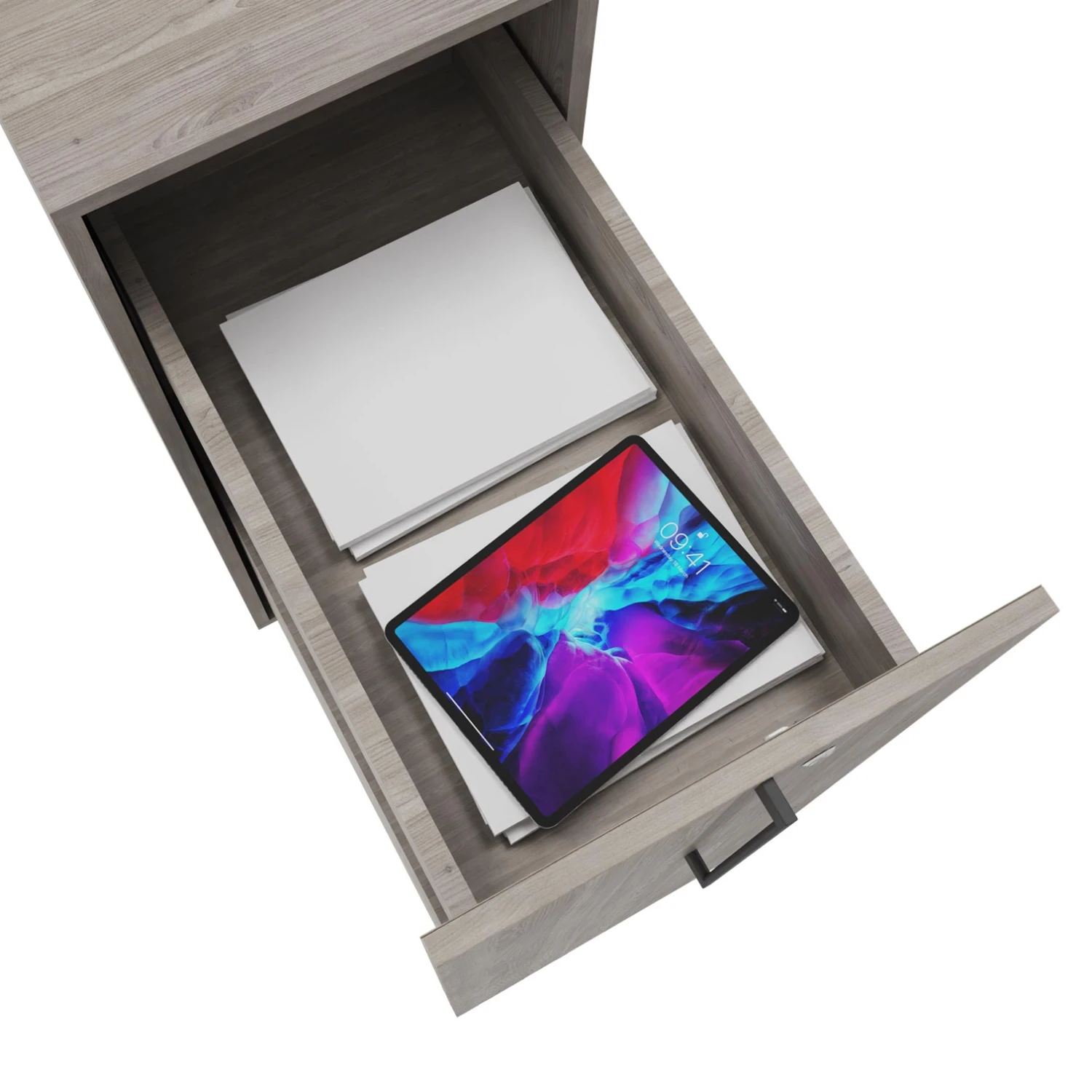 BOXI Apothekerschrank | 3 Schubfächer, 420 X 800 Mm, Nordeiche Grau 6 BOXI Apothekerschrank | 3 Schubfächer, 420 X 800 Mm, Nordeiche Grau – Bild 4