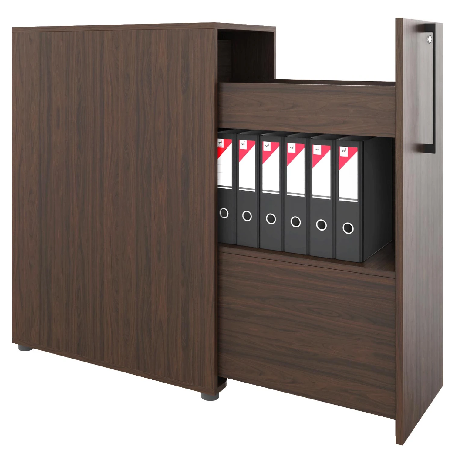 BOXI Apothekerschrank | 3 Schubfächer, 420 X 800 Mm, Nussbaum 3 BOXI Apothekerschrank | 3 Schubfächer, 420 X 800 Mm, Nussbaum