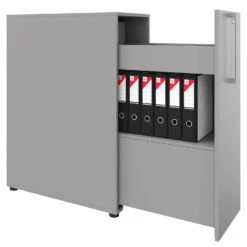 BOXI Apothekerschrank | 3 Schubfächer, 420 X 800 Mm, Perlgrau