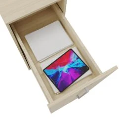 BOXI Apothekerschrank | 3 Schubfächer, 420 X 800 Mm, Sandesche -Möbel Pro Verkauf Abschliessbarer BOXI Apothekerschrank BxTxH 42 x 80 x 109 cm Hochcontainer Vollauszug auf leicht laufender Teleskopfuehrung und Softclose Sandesche 3