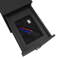 BOXI Apothekerschrank | 2 Schubfächer, 420 X 800 Mm, Anthrazit -Möbel Pro Verkauf Abschliessbarer BOXI Apothekerschrank BxTxH 42 x 80 x 74 cm Hochcontainer Auszug rechts oder links Anthrazit 5