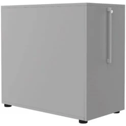 BOXI Apothekerschrank | 2 Schubfächer, 420 X 800 Mm, Perlgrau -Möbel Pro Verkauf Abschliessbarer BOXI Apothekerschrank BxTxH 42 x 80 x 74 cm Hochcontainer Auszug rechts oder links Perlgrau 2