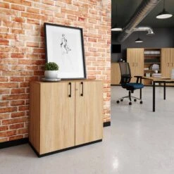 CHOICE Flügeltürenschrank | 2 OH, 800 X 760 Mm, Bernsteineiche