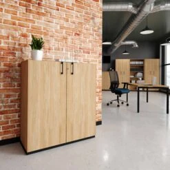 CHOICE Flügeltürenschrank | 3 OH, 1000 X 1115 Mm, Bernsteineiche