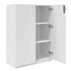 CHOICE Flügeltürenschrank | 3 OH, 800 X 1115 Mm, Weiß -Möbel Pro Verkauf Aktenschrank CHOICE abschliessbar 3 OH 80 x 111 5 cm Schrank Bueroschrank Fluegeltuerenschrank Weiss 1