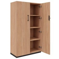 CHOICE Flügeltürenschrank | 4 OH, 800 X 1465 Mm, Bernsteineiche -Möbel Pro Verkauf Aktenschrank CHOICE abschliessbar 4 OH 80 x 146 5 cm Schrank Bueroschrank Fluegeltuerenschrank Bernsteineiche 1