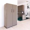 CHOICE Flügeltürenschrank | 4 OH, 800 X 1465 Mm, Nordeiche Grau / Cubanitgrau -Möbel Pro Verkauf Aktenschrank CHOICE abschliessbar 4 OH 80 x 146 5 cm Schrank Bueroschrank Fluegeltuerenschrank Cubanitgrau Nordeiche grau