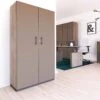 CHOICE Flügeltürenschrank | 5 OH, 1000 X 1820 Mm, Nordeiche Grau / Cubanitgrau -Möbel Pro Verkauf Aktenschrank CHOICE abschliessbar 5 OH 100 x 182 cm Schrank Bueroschrank Fluegeltuerenschrank Cubanitgrau Nordeiche grau