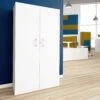 CHOICE Flügeltürenschrank | 5 OH, 1000 X 1820 Mm, Weiß -Möbel Pro Verkauf Aktenschrank CHOICE abschliessbar 5 OH 100 x 182 cm Schrank Bueroschrank Fluegeltuerenschrank Weiss