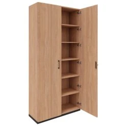 CHOICE Flügeltürenschrank | 6 OH, 1000 X 2170 Mm, Bernsteineiche -Möbel Pro Verkauf Aktenschrank CHOICE abschliessbar 6 OH 100 x 217 cm Schrank Bueroschrank Fluegeltuerenschrank Bernsteineiche 1