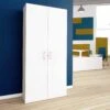 CHOICE Flügeltürenschrank | 6 OH, 1000 X 2170 Mm, Weiß -Möbel Pro Verkauf Aktenschrank CHOICE abschliessbar 6 OH 100 x 217 cm Schrank Bueroschrank Fluegeltuerenschrank Weiss