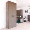 CHOICE Flügeltürenschrank | 6 OH, 800 X 2170 Mm, Nordeiche Grau / Cubanitgrau -Möbel Pro Verkauf Aktenschrank CHOICE abschliessbar 6 OH 80 x 217 cm Schrank Bueroschrank Fluegeltuerenschrank Cubanitgrau Nordeiche grau