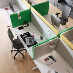 TOP Akustik-Tischtrennwand Bench | 555 Mm Hoch, Bezugsstoffe LUCIA / VELITO / SYNERGY -Möbel Pro Verkauf Akustik Bench Tischtrennwand Sichtschutz Laermschutz Schallabsorbierend Raumteiler TOP Sichtschutz Sichtblende Trennwand Akustiktrennwand