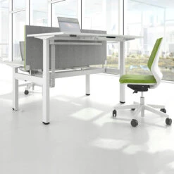 MOTION Akustik-Tischtrennwand | 600 Mm Hoch, Wollbezüge VELITO / SYNERGY