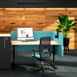 DESK Akustik-Tischtrennwand | 760 Mm Hoch, Polyesterbezug BERTA -Möbel Pro Verkauf Akustik Tischtrennwand DESK Sichtschutz Laermschutz Schallabsorbierend Raumteiler Sichtschutz Sichtblende Trennwand Akustiktrennwand 2