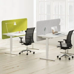 DESK Akustik-Tischtrennwand | 760 Mm Hoch, Polyesterbezug BERTA -Möbel Pro Verkauf Akustik Tischtrennwand DESK Sichtschutz Laermschutz Schallabsorbierend Raumteiler Sichtschutz Sichtblende Trennwand Akustiktrennwand 3 1