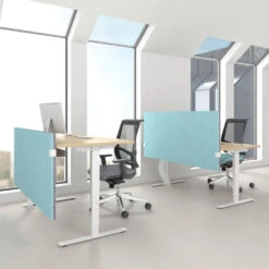 MODUS Akustik-Tischtrennwand | Wollbezüge VELITO / SYNERGY -Möbel Pro Verkauf Akustik Tischtrennwand Sichtschutz Schallabsorbier 2