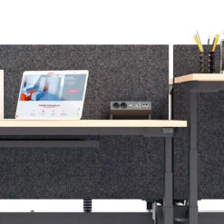 MODUS Akustik-Tischtrennwand | 740 Mm Hoch, Polyesterbezug LUCIA -Möbel Pro Verkauf Akustik Tischtrennwand Sichtschutz Schallabsorbierend BERTA Hoehenverstellbar Trennwand Sichtschutz Sichtblende Trennwand Akustiktrennwand 6