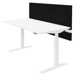 MODUS Akustik-Tischtrennwand | 740 Mm Hoch, Polyesterbezug LUCIA -Möbel Pro Verkauf Akustik Tischtrennwand Sichtschutz Schallabsorbierend LUCIA Hoehenverstellbar Trennwand Sichtschutz Sichtblende Trennwand Akustiktrennwand