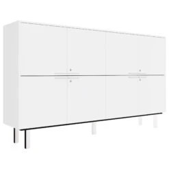 BRALCO JET EVO Highboard | 3 OH, 2036 X 460 Mm, Weiß