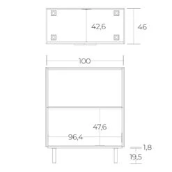 BRALCO JET EVO Highboard | 3 OH, 2036 X 460 Mm, Schwarz -Möbel Pro Verkauf BRALCO JET EVO Highboard BxTxH 203 6 x 46 0 x 125 5 cm 4 abschliessbare Fluegeltuerenpaare darin jeweils ein Fachboeden 4 Schloesser Glaenzendes Acryl in Weiss oder Schwarz 8