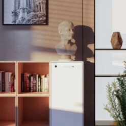 BRALCO RAIL Highboard | 2,5 OH, 1600 X 400 Mm, Eiche Natur -Möbel Pro Verkauf BRALCO RAIL Highboard BxTxH 160 3 x 40 x 102 5 cm 2 abschliessbare Fluegeltueren 2 Fachboeden 4 offene Faecher Eiche Massivholz Gestell 2 Schloesser Farbkombination waeh 17 2