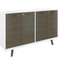 BRALCO RAIL Highboard | 2,5 OH, 1600 X 400 Mm, Eiche Dunkelgrau