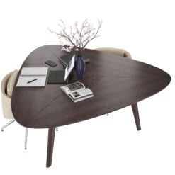 BRALCO RAIL Besprechungstisch | Dreieckig, 1794 X 1716 Mm (6 Personen), Echtholz, Eiche Carbon -Möbel Pro Verkauf BRALCO RAIL Italienischer Designer Besprechungstisch Dreieckig BxTxH 179 4 x 171 6 x 75 cm 6 Personen Echtholzfurnier Tischplatte Eiche Massivholz Gestell Optional mit inte 4 6