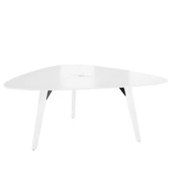 BRALCO RAIL Besprechungstisch | Dreieckig, 1794 X 1716 Mm (6 Personen), Echtholz, Eiche Weiß -Möbel Pro Verkauf BRALCO RAIL Italienischer Designer Besprechungstisch Dreieckig BxTxH 179 4 x 171 6 x 75 cm 6 Personen Echtholzfurnier Tischplatte Eiche Massivholz Gestell Optional mit inte 6 2